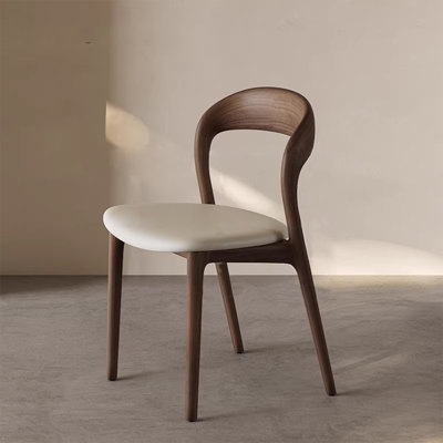 Ensemble de 2 chaises d'appoint beige et blanc + brun noisette