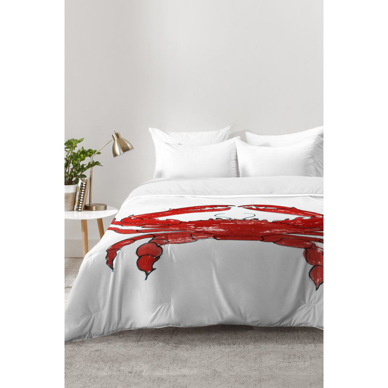 Ensemble d'édredon crabe, Édredon double / grand + 2 taies décoratives sta