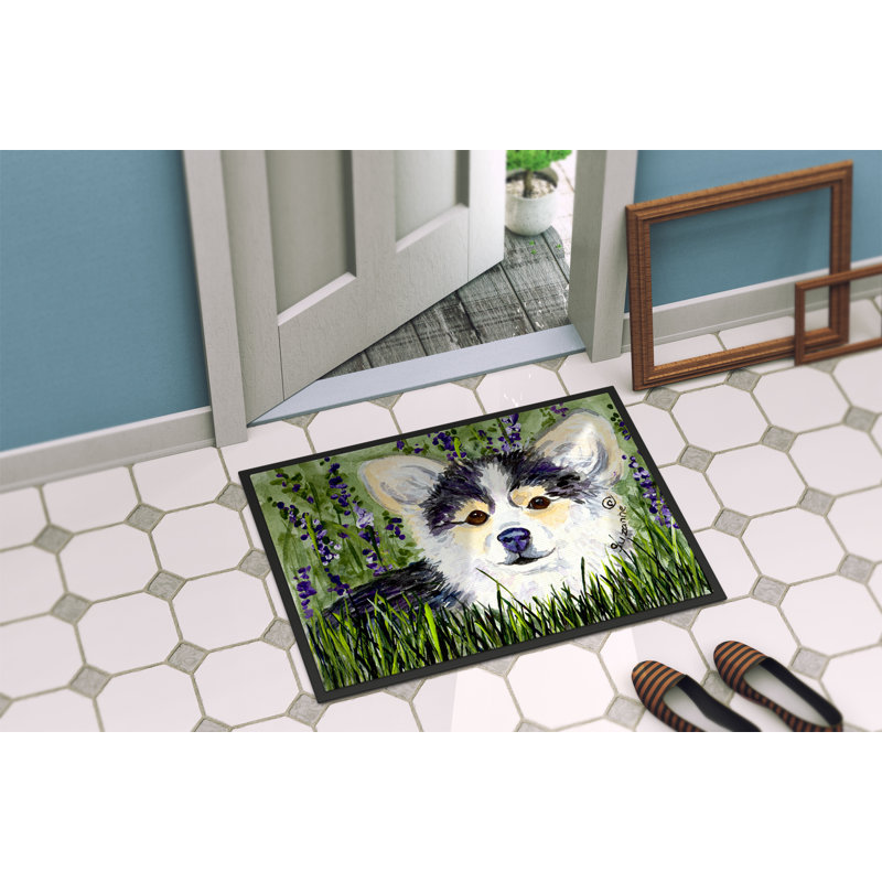 Tapis de porte d’intérieur anti-dérapant chihuahua, Rectangle 1 pi 6 po x 2 pi 3 po