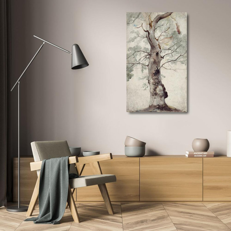 «Study of a Tree» par Caspar Scheuren, toile tendue avec châssis, H 24 po x l 17 po