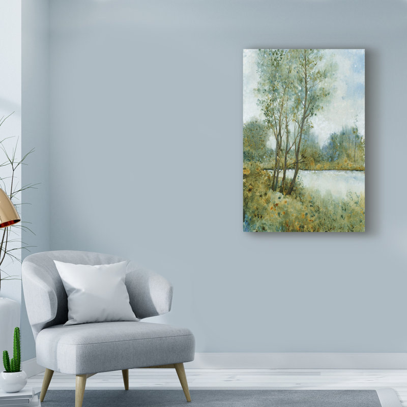 « early spring ii », reproduction de peinture à l’acrylique sur toile tendue, H 47 po x l 30 po x P 2 po
