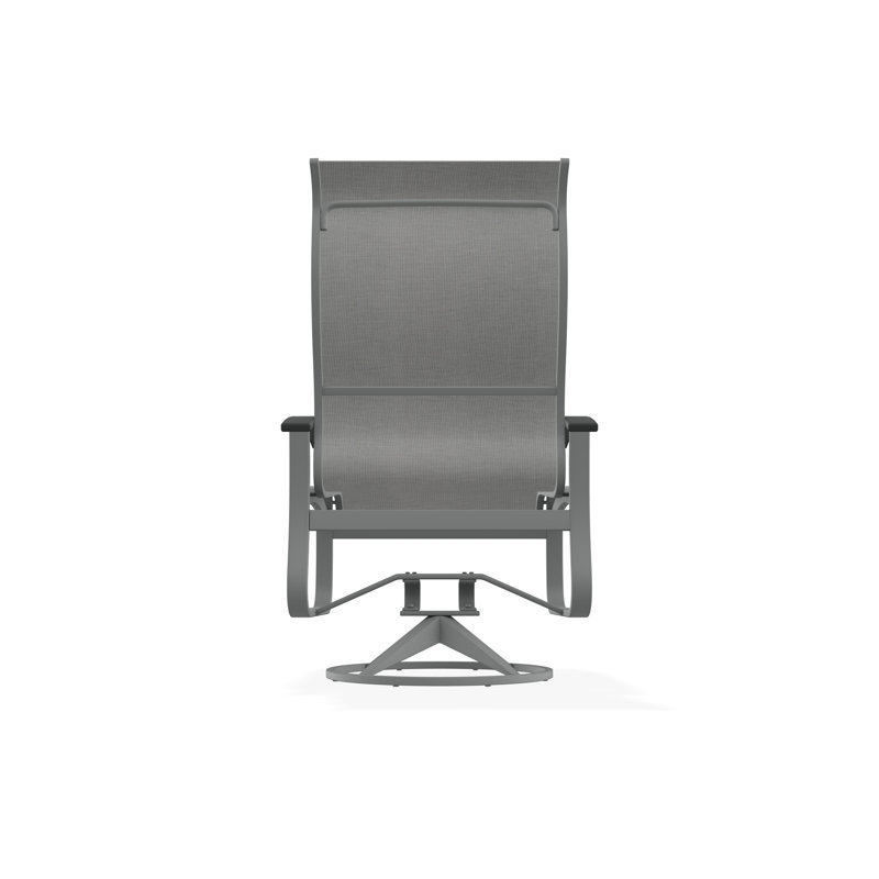 Belle Isle Outdoor Dining Chair, Graphite, Alloy Sunbrella®