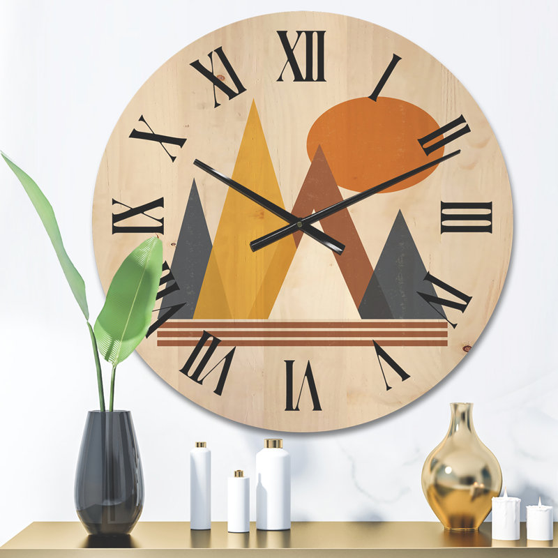 Horloge murale Mountain, Moyen