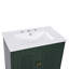 Meuble-lavabo 30 po avec lavabo style rétro, espace de rangement multifonctionnel, tablette de porte, porte à fermeture en douceur-106668078