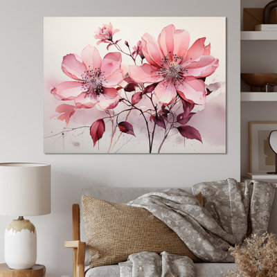" Pink Minimalism Simplicity In Bloom II "