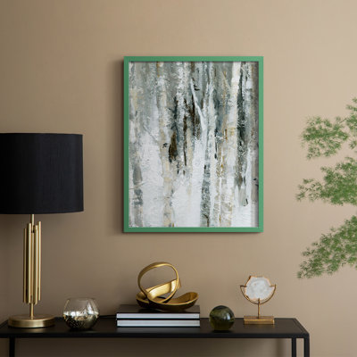 Snowy Birch I Framed Print - Solid Wood
