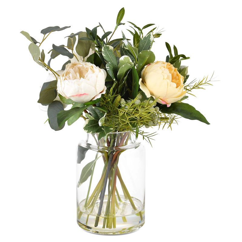 Peonies Arrangement in Vase
