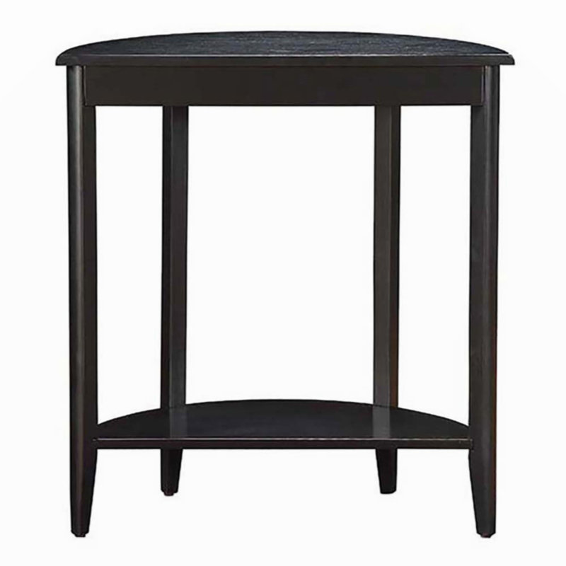 Black Console Table With Bottom Shelf
