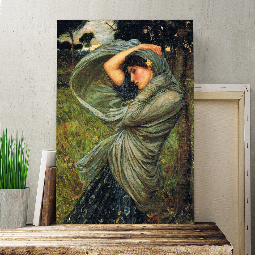 Boreas by John William Waterhouse - Wrapped Canvas