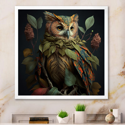 Tropical Forest Owl - Owl Framed Art