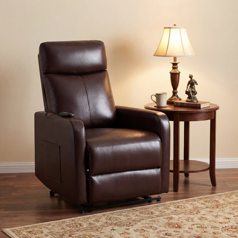 Fauteuil inclinable électrique Wall, Marron foncé