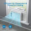 Climatiseur de fenêtre intelligent 6 000 BTU avec WiFi, climatiseur de fenêtre avec télécommande et contrôle d'application, fonction de minuterie et trousse d'installation facile, pour les pièces jusqu'à 350 pieds carrés, 115 V / 60 Hz, blanc