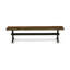 L'ensemble de table de salle à manger 3 pièces comprend une table de cuisine rectangulaire avec pieds en X et 2 bancs de salle à manger, finition noire brossée-1111043093-1111043094-1111043095