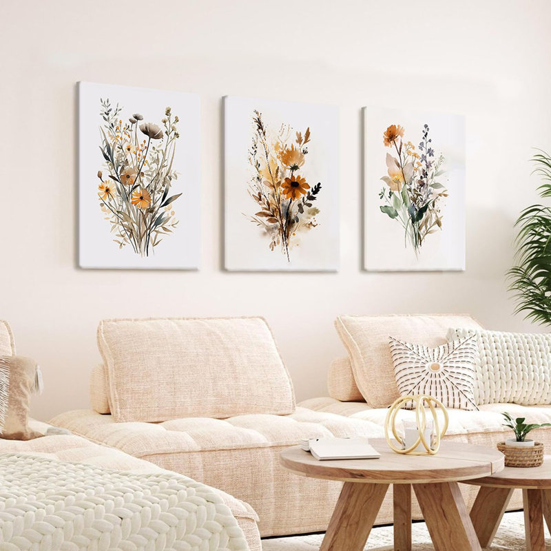 3 Piece Wrapped Canvas Wall Art