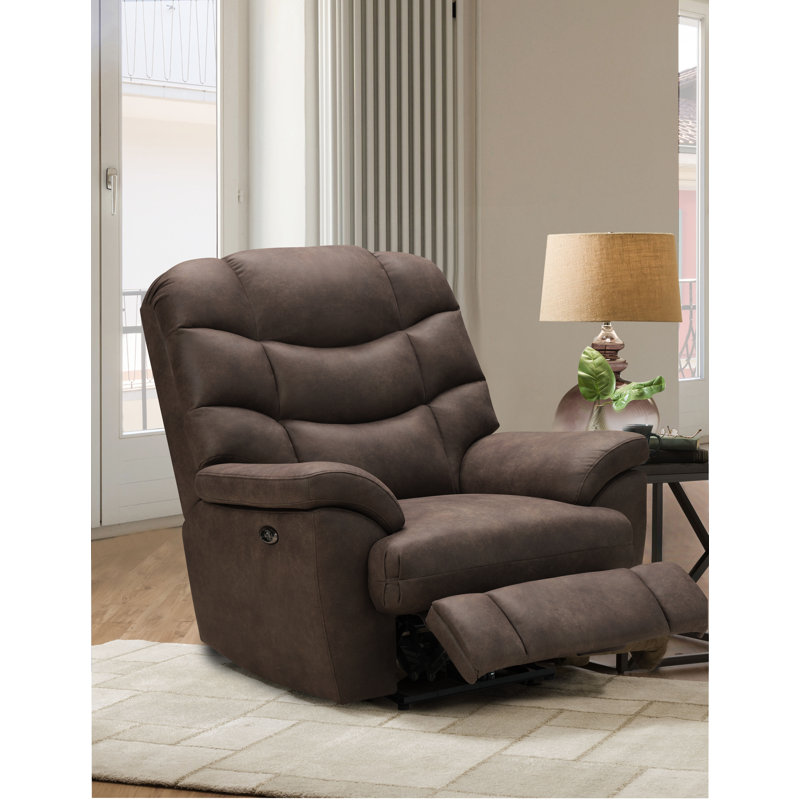 Sebrina 45" Wide Oversized Power Recliner, Coffee