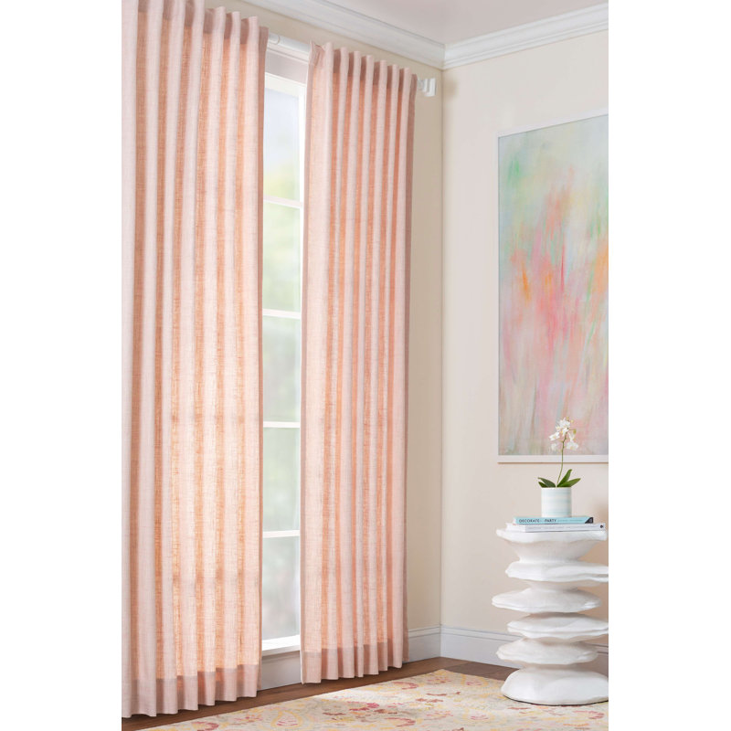 Greylock Soft Blue Curtain Panel, 48"W x 120"L, Blue