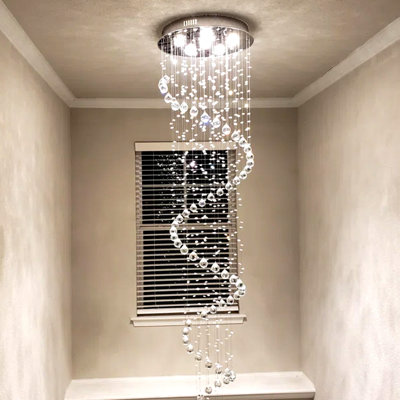 Cotta 6 - Light Glass Dimmable Tiered Chandelier