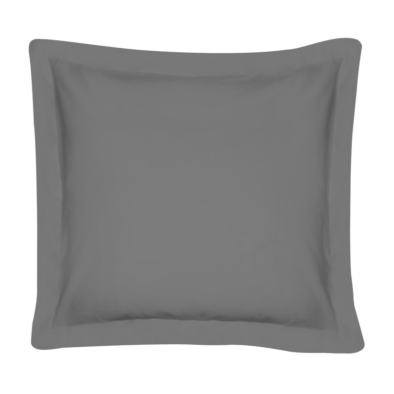 Organic Cotton Blend Standard Sham Set, Euro, Light Blue
