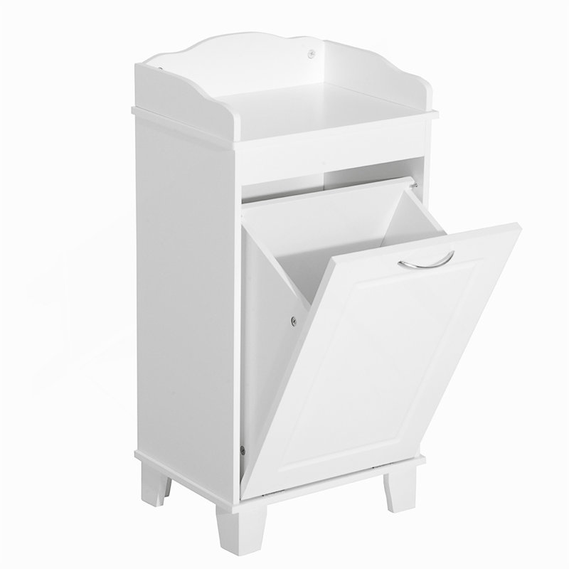 31 Inch Tilt Out Laundry Hamper With Free Standing Home Organizer, Ideal For Bathroom Storage And Maximizing Space Efficiency