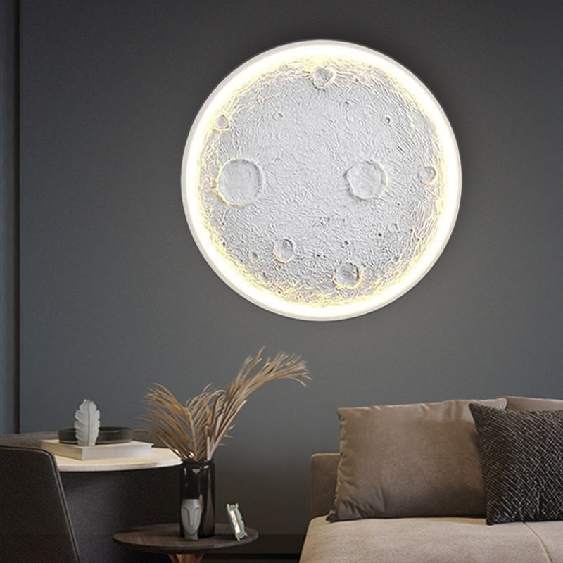 Acrylic LED Flush Mount, 5 cm H x 50 cm W x 50 cm D, White