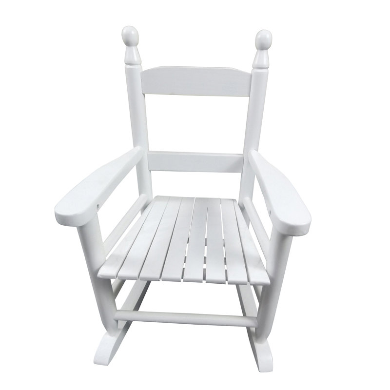 Chaise berçante intérieure / extérieure en bois de peuplier massif l 18,9 po x P 14,17 po x H 22,44 po Juniper