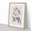 Warbler Bird & Blue-Birds by John Audubon - Picture Frame Painting Print-55605395-55605393