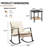 Patio 3-Piece Wicker Rocking Conversation Set