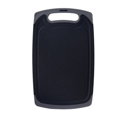 Plastic Cutting Boards For Kitchen Dishwasher Safe Double-sided Extra Large Cutting Board For Meat Easy Grip Handle Non-Slip With Grinding Area