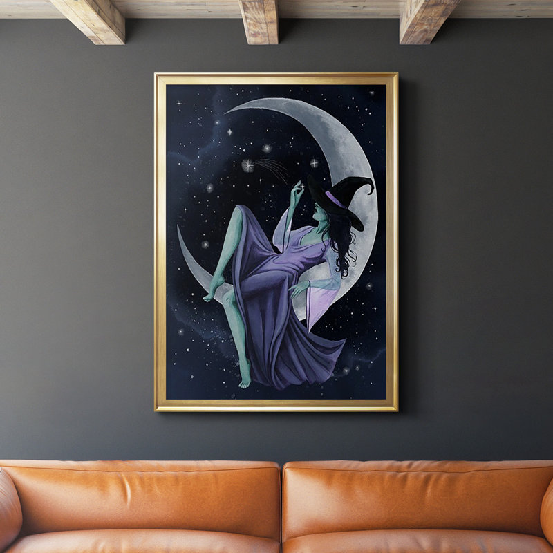 Star Sorceress I, reproduction encadrée de qualité supérieure - prête à être accrochée, Encadrement doré