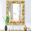 Miroir mural traditionnel Texture with African Women-40102127
