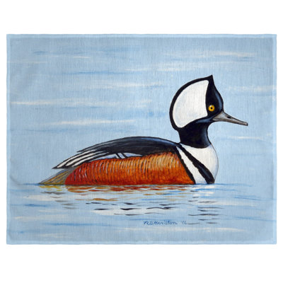 Hooded Merganser Polyester Animals/Nature Rectangle Placemat