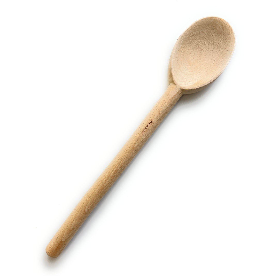 Wood Heavy Mixing Spoon, French Beech / Heavy Mixing / 1 Single Kitchen Supply Wholesale 