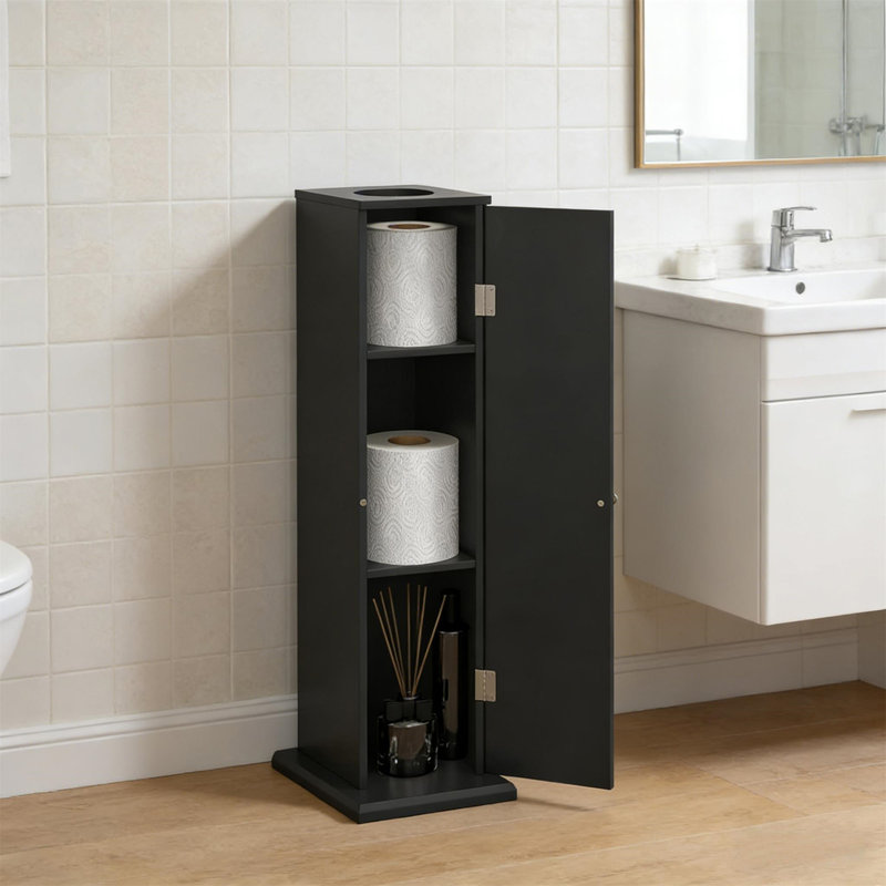 Armoire de rangement étroite, Noir