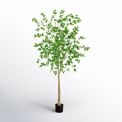 96'' Faux Maple Tree in Pot Liner