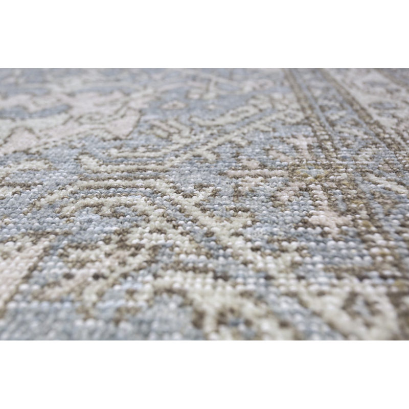 Tapis noué à la main de style rétro Dover