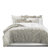 Indali Taupe Standard Cotton 3 Piece Duvet Cover Set-73673831