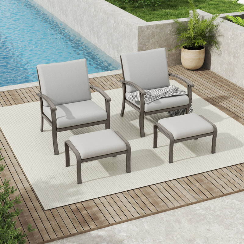 Chaises longues d'extérieur 2 pièces Nettleton
