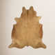 Charlize Cowhide Natural Solid Beige Rug