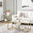 Imela Glass Top Single Coffee Table