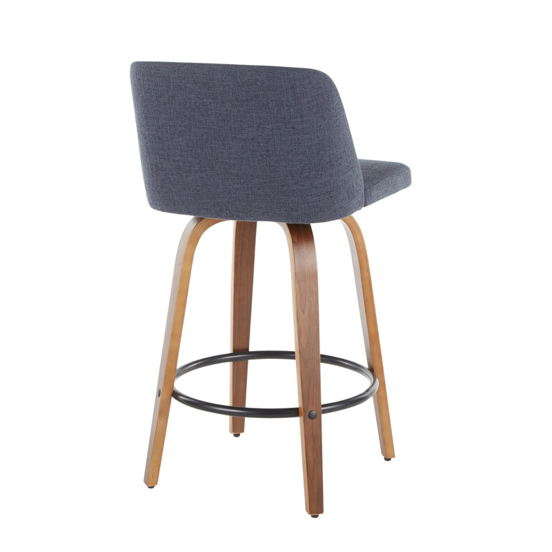 Contemporary Counter Stool, Brun clair/noir, Gris
