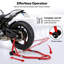 Motorcycle Stand Heavy Duty 500KG Carbon Steel Lift Adjustable Fork Red