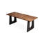 Bureau d'écriture rectangulaire en bois massif brun-914355053