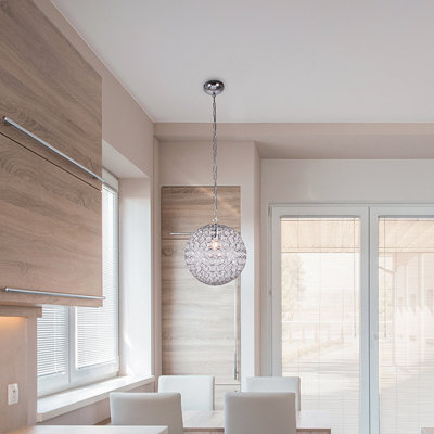 1 - Light Chrome Sphere Pendant