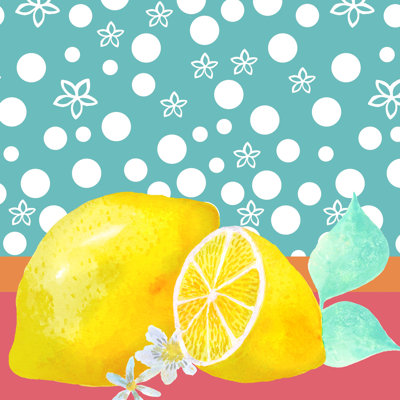 Lemon Inspiration II by Larisa Hernandez - Wrapped Canvas Print