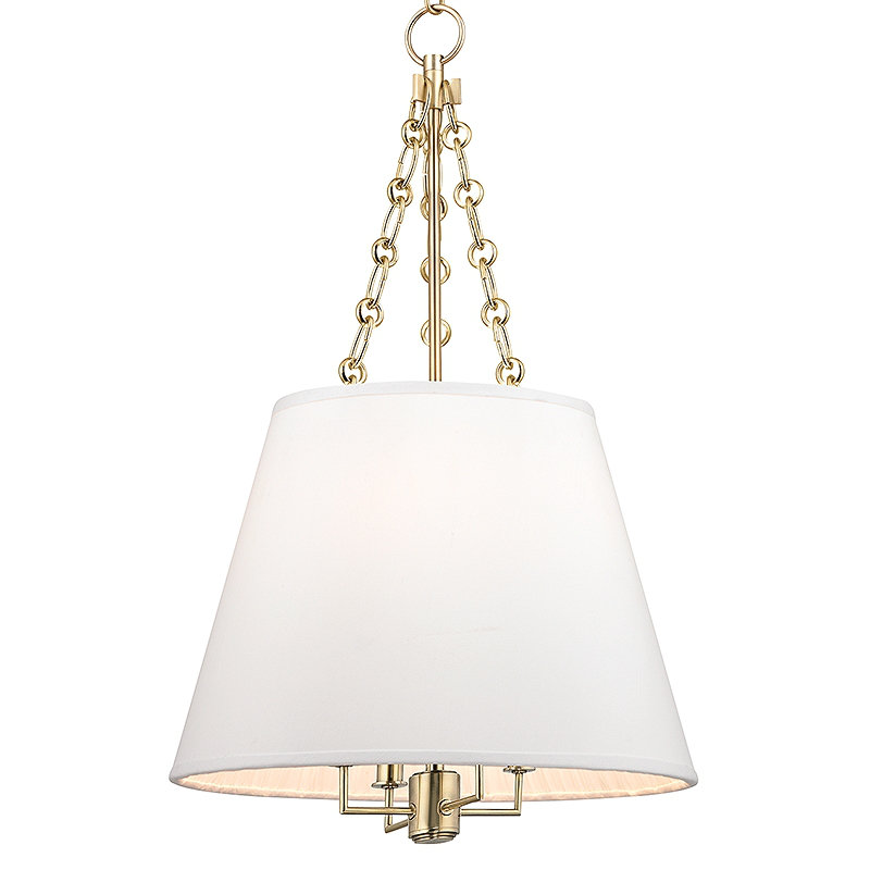 Burdett 4 - Light Pendant, Aged Brass