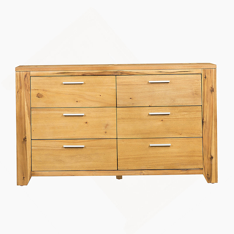 Commode 6 tiroirs 53 x 17 x 31,5 po