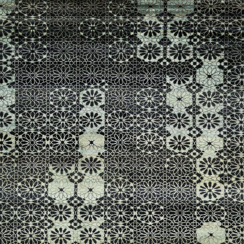 Tapis abstrait et moderne 513, Carré 6 pi