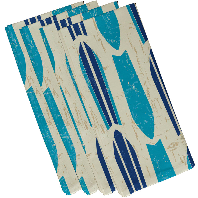 Ensemble de serviettes 4 pièces Valleywood Dean, L 18 po x L 18 po, Turquoise