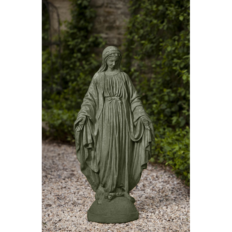 Classic Madonna Fairy Garden, Copper Bronze
