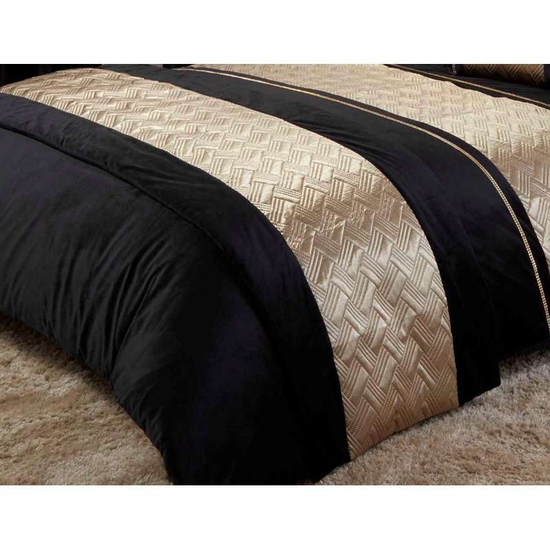 Allenford 100% Polyester Bedding Runner, Gold